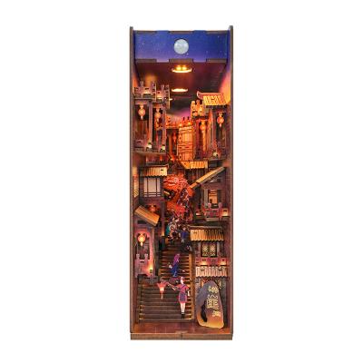 China Tonecheer wooden lights in Chongqing wooden puzzle for children wooden 3d puzzle book nook with body sensor led light for sale