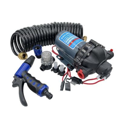 China 5GPM 70PSI 12v DC Water Pump Overall Steel Portable Car Wash Tool Kit For Deck Wash Pump for sale