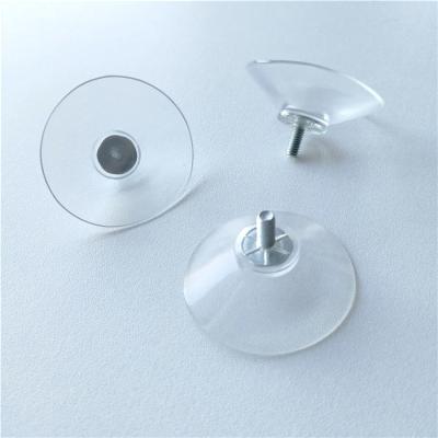 China Industries Suction Clips For Glass , M4 Screw Dia40mm 8mm Suction Pads For Glass Table for sale