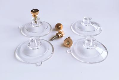 China 45mm Diameter 12mm Length M4 Brass Screw Suction Cups High Quality for sale