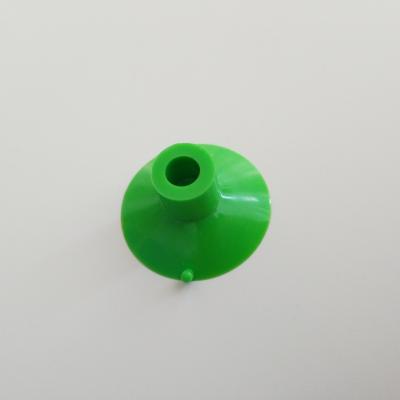 China Green 30mm Vertical Hole Custom Suction Cups Eco Friendly for sale