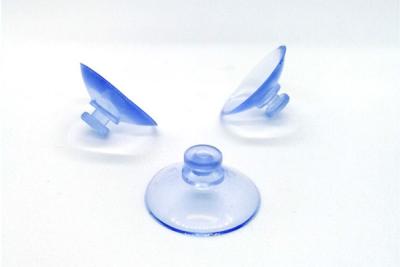 China Sticking on glass using 25mm Transparent Color Mushroom Head Vacuum Cups for sale