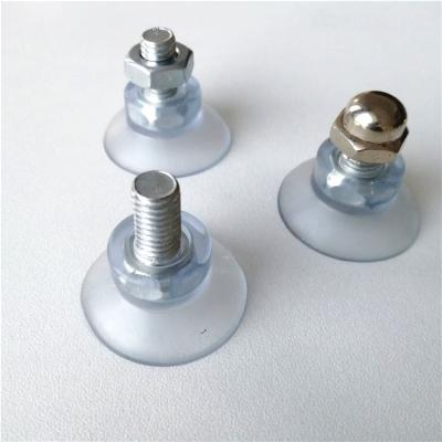 China SHQN stick on glass window 32mm Diameter 15mm length M8 Screw Suction cups for sale