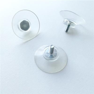 China Stick on Glass Window 30mm Diameter 8mm length M4 Screw Suction cups for sale