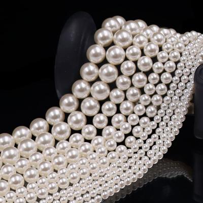 China High quality and competitive price 3mm 650 Loose Crystal White Color Glass Pearl beads for decoration for sale