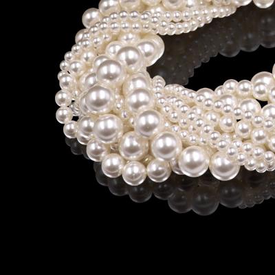 China High Quality And Competitive Price Small Size 4mm Swar Ovski Round Crystal White Pearl Loose Jewelry Accessory For Woman for sale