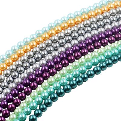 China Almost similar as real stock treasures for sale 6mm glass pearl beads for stock pearl beads for jewelry making for sale