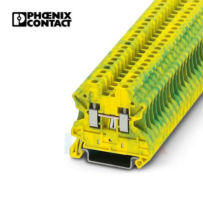 China 3044092 UT 2.5-PE TB Din Rail Ground Terminal Phoenix Contact Phoenix UT 2 Screw Terminal Blocks for sale