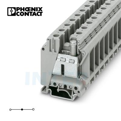 China 3044225 UT 35 Universal Installation Panel Mounted Feed Through Screw Cage Din Rail Electrical Terminal Block UT35 for sale