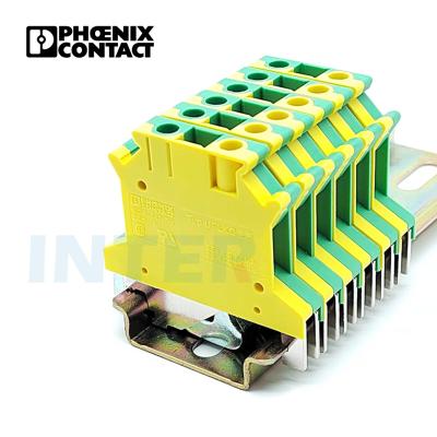 China 0441025 USLKG 2.5 35mm2 USLKG 2 Terminal Block 0444019 Din Rail Earth Ground Modular Terminal Block for sale