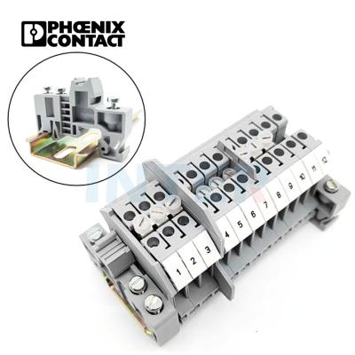 China PA 1201442 E/UK Phoenix Touch Din Rail Terminal Block Terminal Block End Cover End Bracket for sale