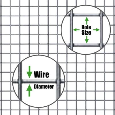 China Hot Dipped Galvanized Welded Mesh Roll-1*1/Gauge 16/1*30m Construction Wire Mesh High Quality for sale