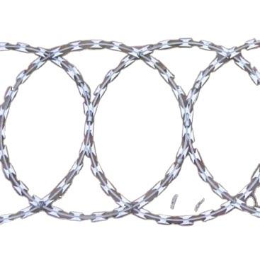 China Steel Wire Razor Hot Galvanized Flat Wire Wrap For Farm 2*900mm for sale