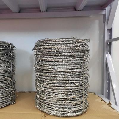 China Iron Wire Galvanized Double Wires With 4 Points Barbed Wire Welded Fence for sale