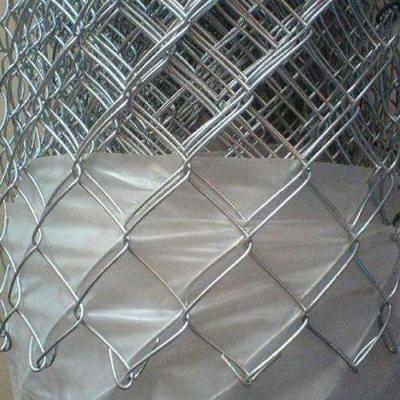 China Barrier Mesh Hot Galvanized Chain Link Diamond Mesh Roll Fence for sale