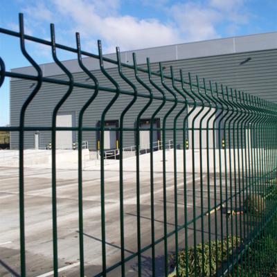 China PVC Coated Iron Wire Vinyl Coated Welded Mesh Fence Panel 3D Insulation Mesh Fence For Airport for sale