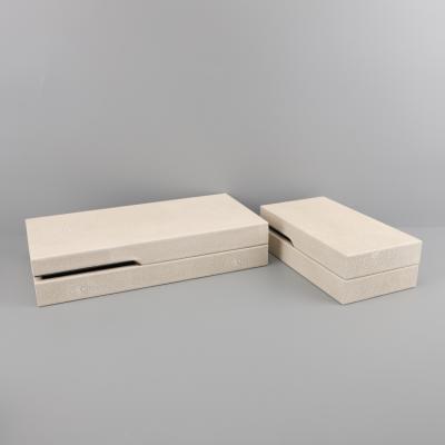 China Study Leather European White Accessories Bedroom Storage Box Desktop Ornaments for sale