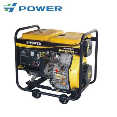 China Generate Electricity Marine Type Small Diesel Generator 6KVA / 5KW Open Type Diesel Generator HP6500CX(E) for sale