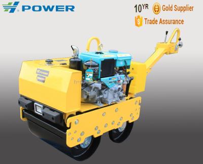 China Asphalt Compactor 40L/45L Double Drum 600KG/800KG Diesel Engine Hydraulic Vibratory Road Roller Compactor Price for sale