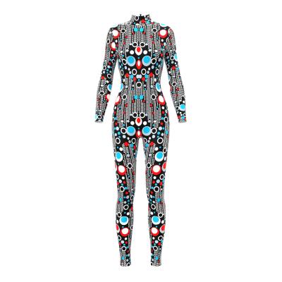 China Aooge Breathable Drop Shipping Vintage Clothing 3d Custom Printing Jumpsuits Camouflage Bodycon Jumpsuit for sale