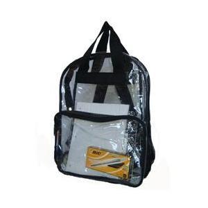 China Black Trim Clear Backpack for sale