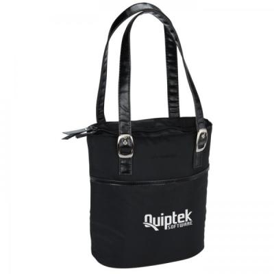 China Black Zippered Lunch Kooler Tote for sale