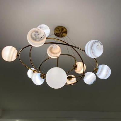 China Minimalist Best Selling Glass Spheres Sputnik Lighting Bedroom Decoration Light Pendant Light for sale