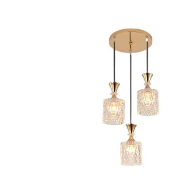 China Modern Nordic Wicker Glass Staircase Long Living Room Luxury Hotel Chandelier Pendant Lights for sale