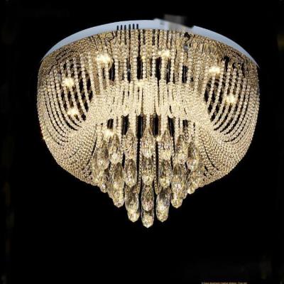 China Contemporary Minimalist Luxury Contemporary LED Crystal Chandelier Hanging Lamp Decorative Pendant Light for sale