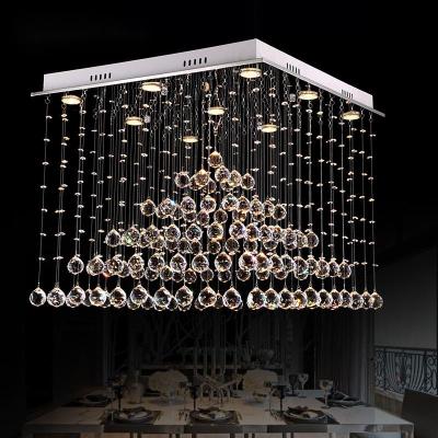 China Indoor factory custom minimalist wholesale for villa living room hotel lobby decorative crystal chandelier for sale