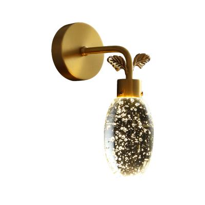 China Modern Decoration Modern Indoor Staircase Wall Sconce Wall Light Crystal Lamp for sale