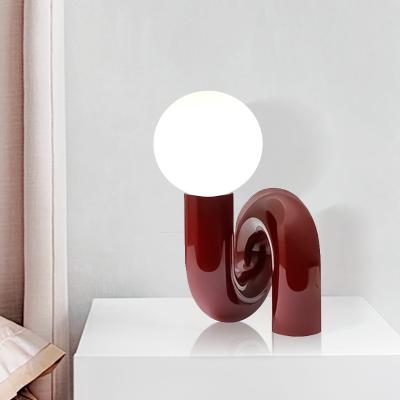 China Hot creative Nordic postmodern table lamp living room bedroom study bedside lamp cable led lamp G9 for sale