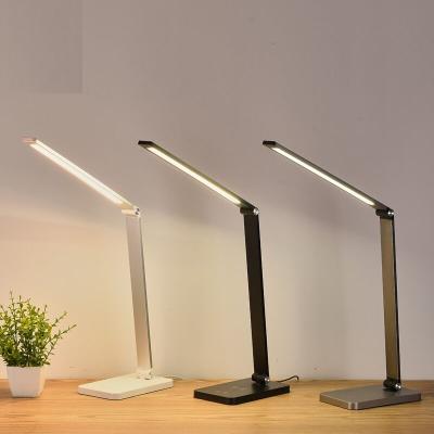 China Postmodern Reading LED Table Lamp Portable Lamps Radio Fill Desk Light With USB Eye Protection Table Lamp for sale