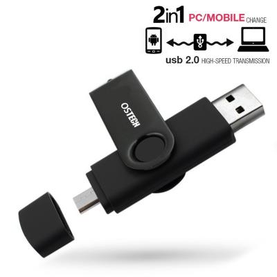 China Swivel Classic OTG Card Mobile Phone USB Flash Reader 32gb for sale