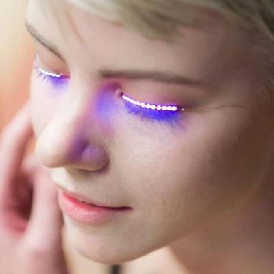 China With Hot LED Light Magic LED Glow False Eyelashes For Party Club Bar Players for sale