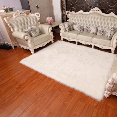 China Anti-slip Stylish Popular Large Round Faux Fur Sheepskin Floor Blanket Made In China for sale