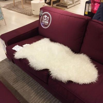 China 2018 hot sale anti-slip sofa long hair sheepskin white fur blanket or artificial fur white rug for living room with cheap price for sale