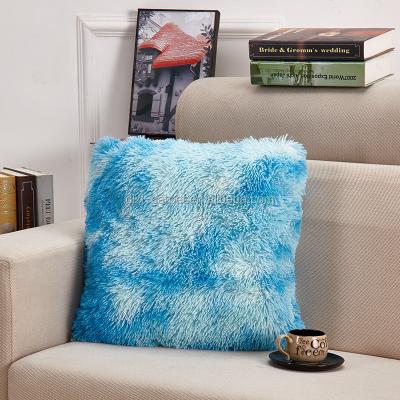 China Square Fake Fur Throw Pillow Cover Decorative Anti-Decubitus Shape Cushion Sham For Couch With Filler 18