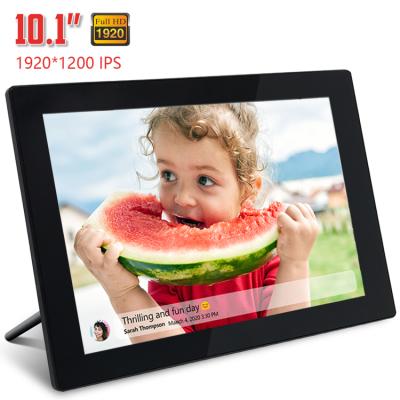 China Wifi Digital Photo Frame With Android Touch Screen 10.1inch Frameo Wifi Picture Frame Full HD 1920x1200 for sale