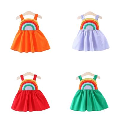 China Breathable Summer Baby Dress Factory Produces Cheap Wholesale Girls Dress Baby Clothing Sets Girls Dresses for sale