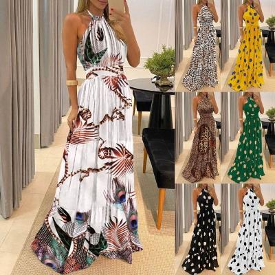 China Women's Summer Breathable Dresses Dot Print Women's Midlength Casual Ruched Casual Dresses In Stock for sale