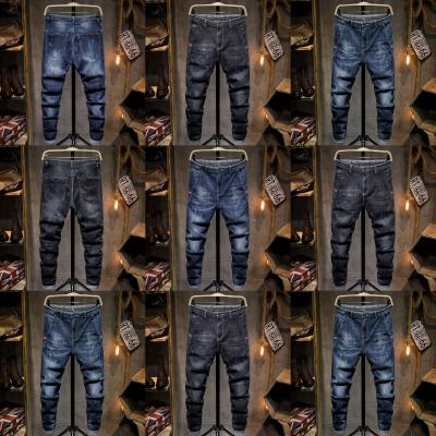 China Factory wholesale cheap men's pants breathable elastic jeans new fashion men's skinny jeans men's jeans for sale