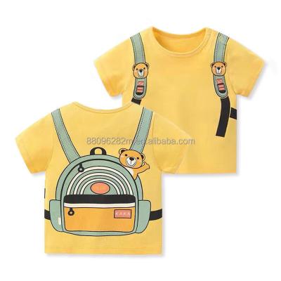 China Cheap Wholesale Children's T-shirt Manufacturer Children's Clothing Summer Breathable Baby Boy T-shirt Sleeve Shorts Cotton T-shirt for sale