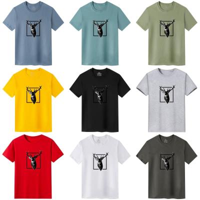 China QUICK DRY new men's T-shirt printing cheap clothing wholesale men's T-shirt factory men's short sleeve for sale