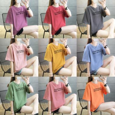 China Anti-Wrinkle Shirts For Women Cotton Shirts Womens Cotton Shirts Fashionable Short Sleeve T-shirt Classic Women's T-shirt Factory for sale