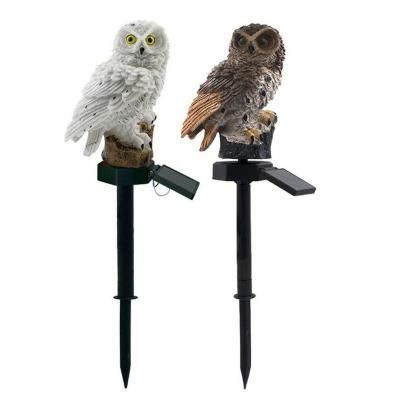 China Solar Powered Garden LED Lights Unique Outdoor Solar Push 12m 100leds LampHot Selling Christmas Lights Owl Animal Lawn Ornament Waterproof for sale