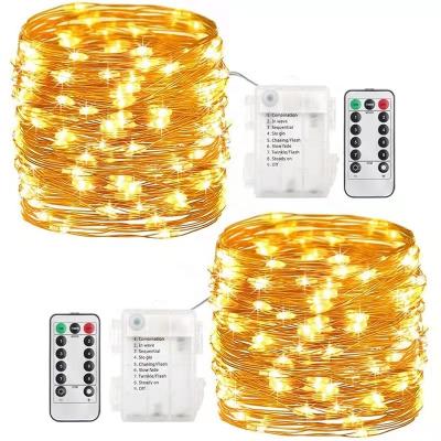 China Christmas Decoration LED String Lights Battery Decor Garden Bedroom Fairy Lights Box Outdoor/Indoor Christmas Remote Control for sale