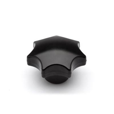 China Chinese Quality For Insert Industrial Brass Black Seven Lobes Thermoplastic Knob for sale