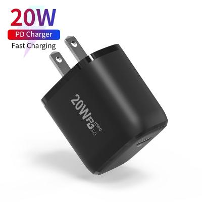 China Original 20w cell phone charger for type-c iphone 20w fast chargers power adapters 20w wall charger certified for sale