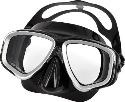 China Universal Cool Tempered Glass Black Myopia Diving Goggles Wholesale Price for sale